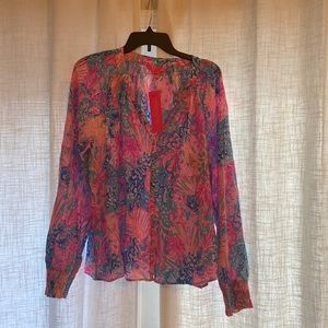 New vibrant Lilly Pulitzer Nolena top